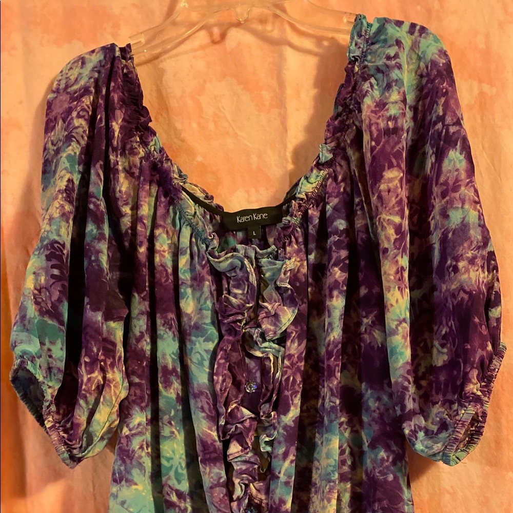 Karen Kane blouse short sleeve